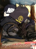 Clothes - Navy, shorts, hat, belt etc.