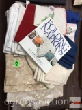 Linens - Cloth napkins, tablecloths, Runners & 1993 Book - Folding Napkins