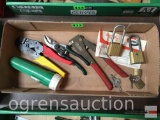 Tools - Padlocks, Craftsman rivet tool, flashlight etc.
