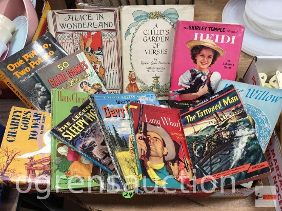 Books - vintage children's books - Heidi etc.