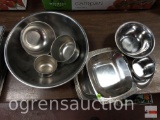Kitchenware - stainless steel bowls and serving set