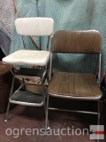Folding chair and Cosco step stool chair