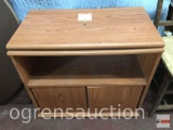 Microwave cabinet w/ turntable top