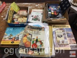 Drawing books, Russian language, vintage office supplies etc.