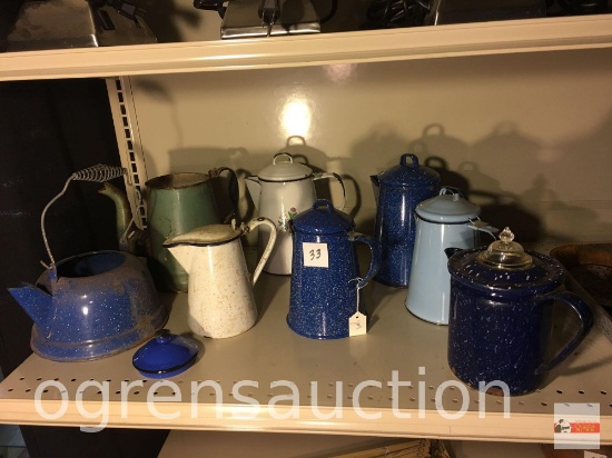 Vintage enamelware coffee/ tea pots