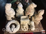 Christmas - unpainted ceramic figures - Santas 14