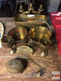 Metal ware decor baskets, candlesticks etc.