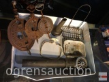 Vintage Items -1800's Griswold Stove parts, soap dishes, drain