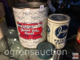 Vintage advertising containers - Lard 15.5