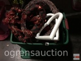 Holiday Decor - Tub full, wreaths, hearts etc.