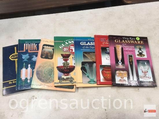Collector Books - Glassware, Milk Glass, Cambridge, Depression glass, Opalescent Glass