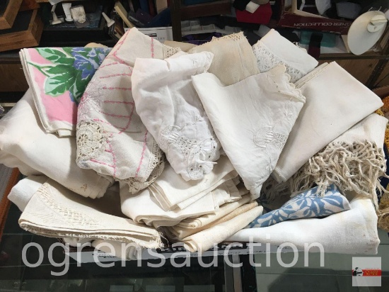 Vintage linens - table runners, dresser scarves etc.