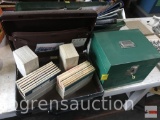Samsonite briefcase, 2 sets of Personal Success Program series and metal file box w/ key