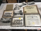 Ephemera - vintage photographs, WWII pilots, planes etc. Boy Scout & Supreme Court Certificates