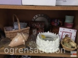 Candles, holders and misc. decor