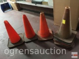 8 road cones