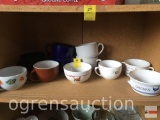 Dishes - 11 soup mugs/ lg. coffee mugs
