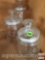 Princess House Crystal - set 3 canisters graduated size with lids, 7