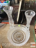 Glassware - 2 bud vases 9