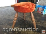 Furniture - 3 legged upholstered stool