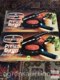 2 Presto Burger Cookers, orig. boxes