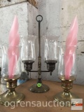 Princess House Crystal - 2 candle lamps 9