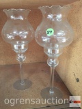 Princess House Crystal - 2 candle lamps 12