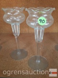 Princess House Crystal - 2 candle stick holders, 7.5