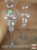 Princess House Crystal - 2 candle lamps 12
