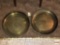 Tray - 2 round Asian styled deep trays, 14