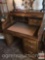 Furniture - Roll top Desk, oak s-curve, 41