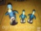 Figurines - set of 3 duck figurines, 1- 6