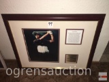 Artwork - Tiger Woods, 2003 Charity Tournament, photo, framed & matted, 20.5