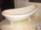 Large Decor Porcelain claw footed bathtub Towel dish, 21