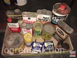 Vintage advertising tins