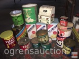 Vintage advertising tins