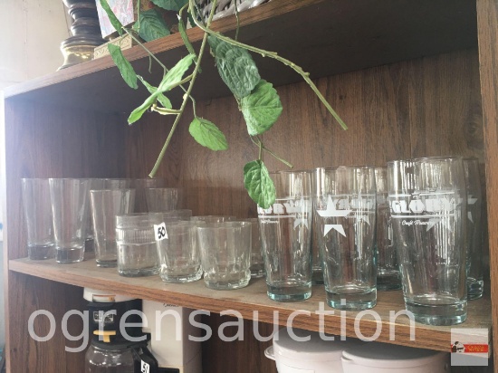 Glassware - Beer glasses, rock glasses