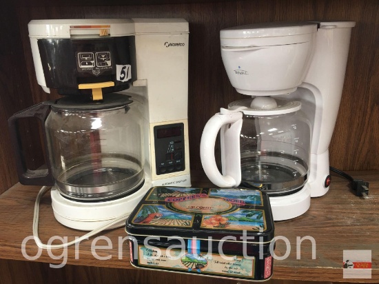 Kitchenware - 2 coffee makers - Norelco and Rival