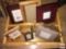 Picture frames, 6 small and divided carry tray