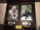 Arthur Court, 2010 Double picture frame leash holder, wall mount, 11.75