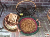 Baskets - woven and wooden