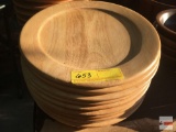 Wooden plate chargers, 10