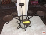 Iron candle holder, 2 section