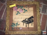 Artwork - Piano, orig. artwork craftwork - to Janie from Aunt Hazel June 1962, 18