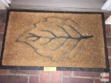 Door mat, leaf motif, 30