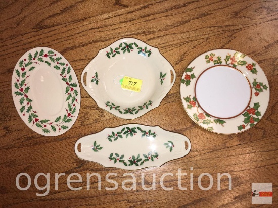 China - 4 pcs. - 3 Lenox "Holiday", 1 Fritz & Floyd