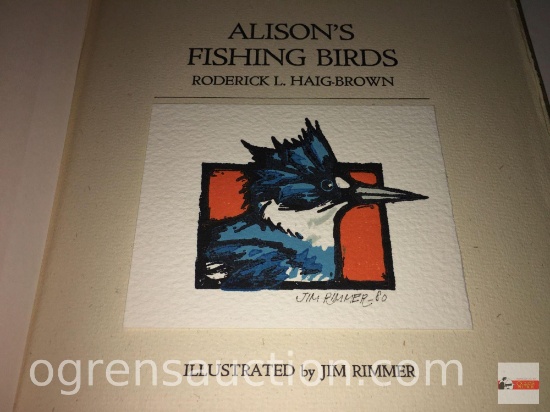 Books - Fishing - Signed # 192/500 1980 Alison's Fishing Birds