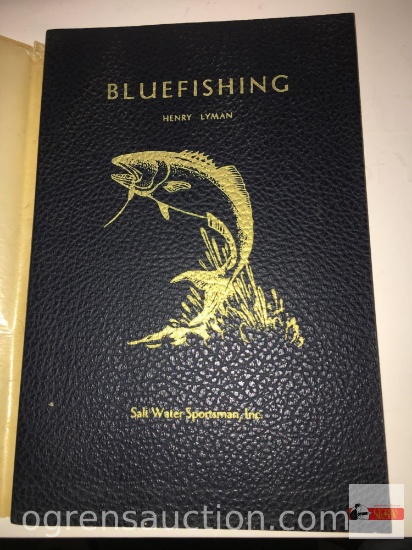 Books - Fishing - Signed by author Henry Lyman, (1950) 1952 second edition "Blue Fishing"
