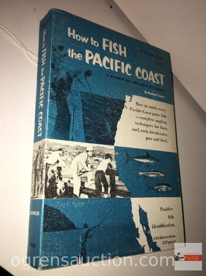 Books - Fishing - Signed by author Raymond Cannon, (1953) 1962 "How to Fish the Pacific Coast"