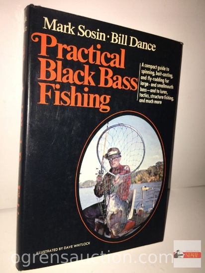 Books - Fishing - Signed by author Bill Dance, 1974 "Practical Black Bass", illustrated